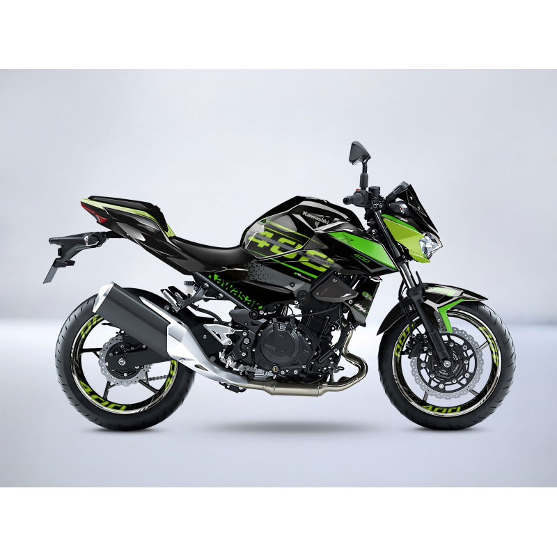 Kawasaki Z400 SHOCKWAVE decals set