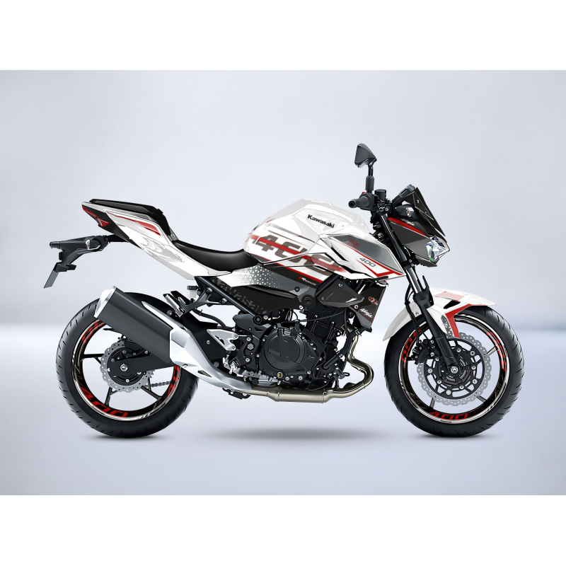 Kawasaki Z400 SHOCKWAVE decals set