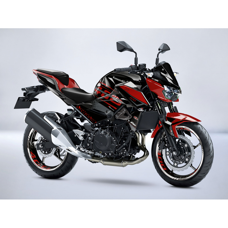 Kawasaki Z400 SHOCKWAVE decals set