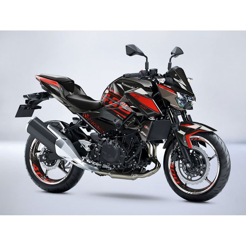 Kawasaki Z400 SHOCKWAVE decals set
