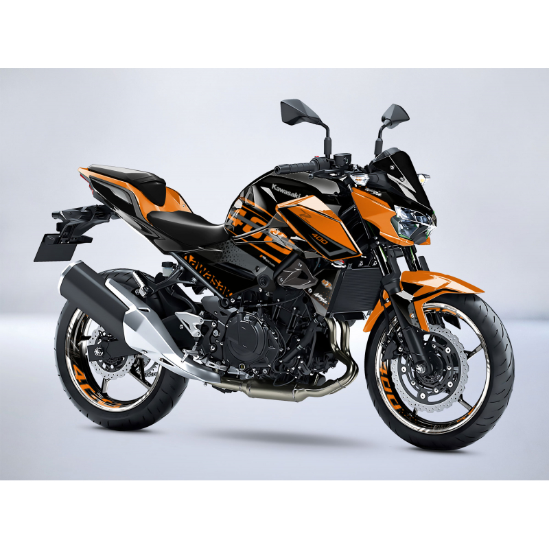 Kawasaki Z400 SHOCKWAVE decals set