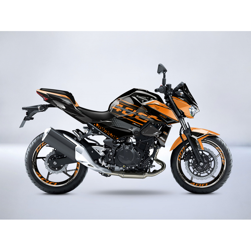 Kawasaki Z400 SHOCKWAVE decals set