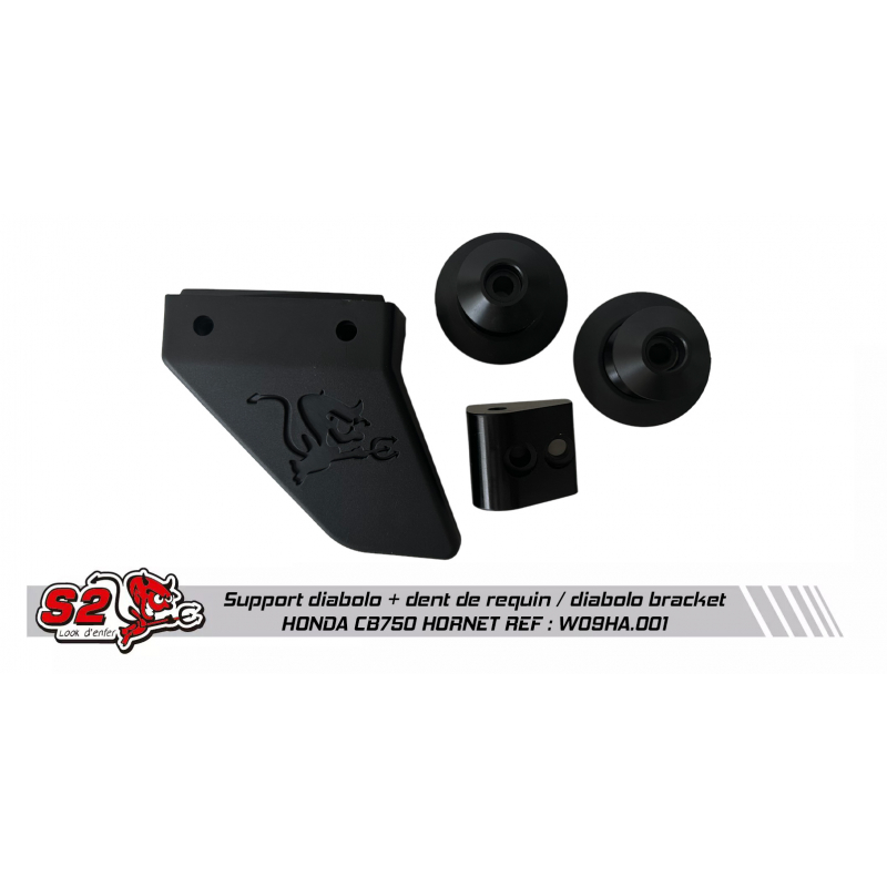 Bracket teflon stand spool + Swingarm shark fin