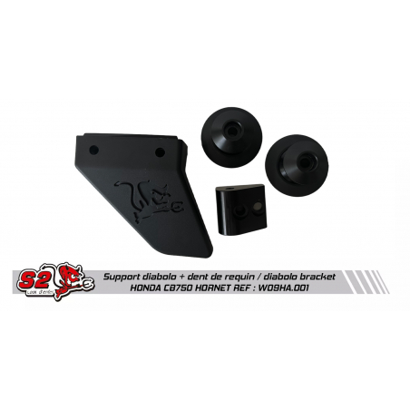 Bracket teflon stand spool + Swingarm shark fin