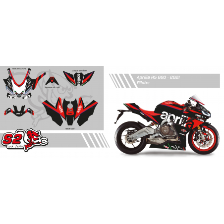 Kit déco personnalisable Aprilia RS660
