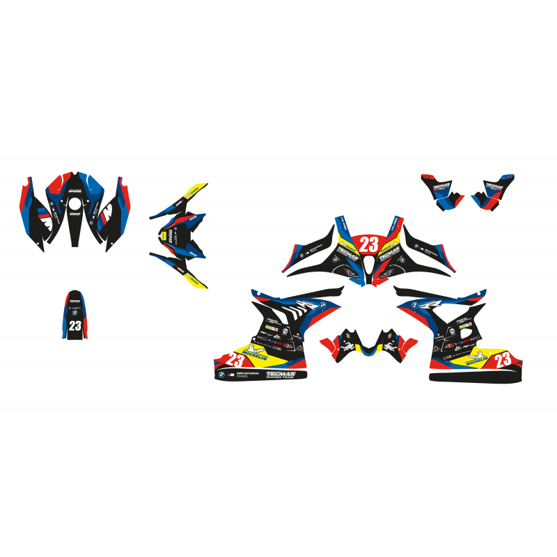 BMW M1000RR S2concept customized racing decals set
