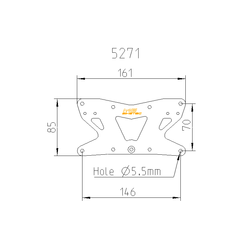 Support de plaque BMW S1000RR