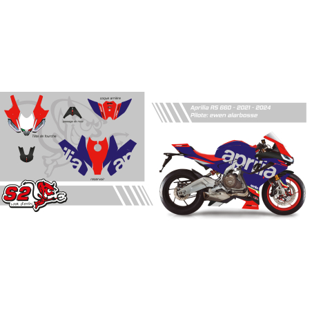 Kit déco personnalisable Aprilia RS660