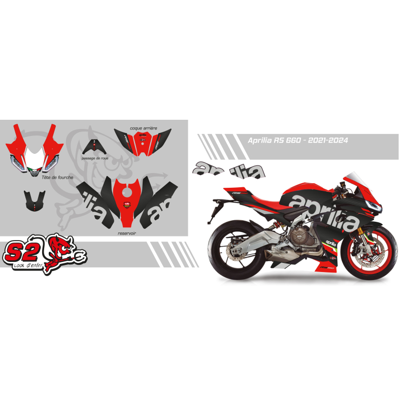 Customisable decoration kit Aprilia RS660 2021/24