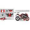 Customisable decoration kit Aprilia RS660 fairing + saddle + front fender