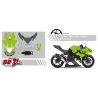 Kawasaki Ninja 400 Custom racing decals set