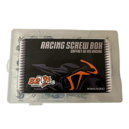 Box of racing screws for fairing