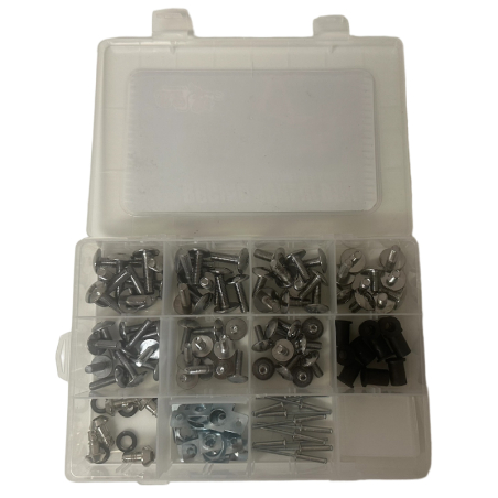 Box of racing screws for fairing