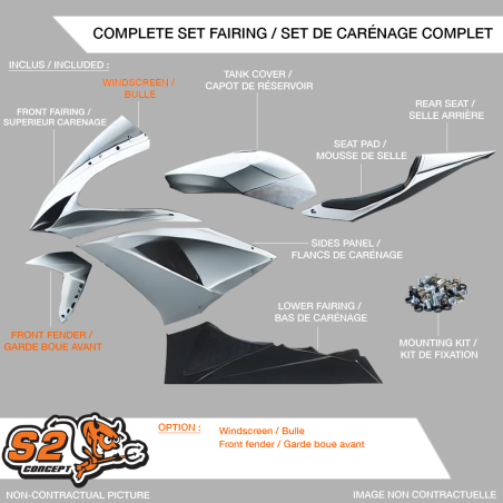Honda CBR1000RR 2017/19 Racing Fairings | Fiberglass Competition Kit
