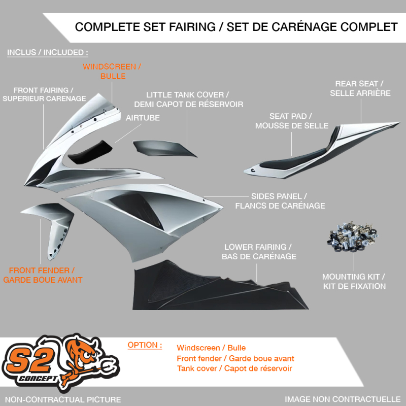 Racing fairing complete set DUCATI PANIGALE V4 2020-2021
