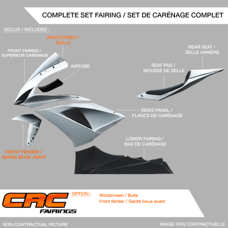 Carénage Poly Racing pour DUCATI 848/1098/1198 2007-2011 – Kit Piste Complet