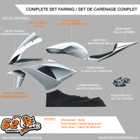 Complete GSX-R125 2017 Racing Fairing