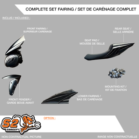 Set de carénage Racing pour yamaha mt09 2017-2020