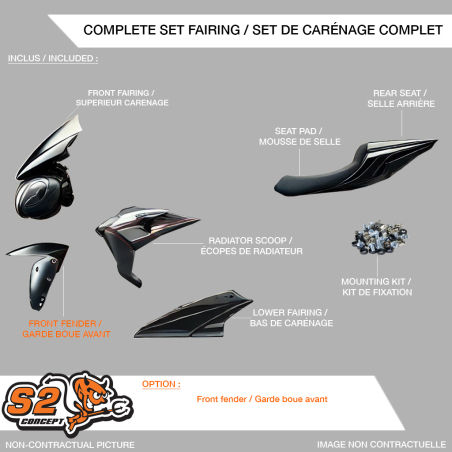 Set de carénage Racing pour suzuki sv 650 de 2016-2021