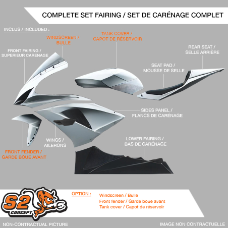 High-Performance Racing Fairing Kit for APRILIA RSV4 X-TRENTA from 2021 by CRC