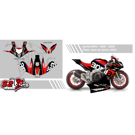 Custom Racing Livery Aprilia RSV4 2015-2020 | Tailored Decal Kit