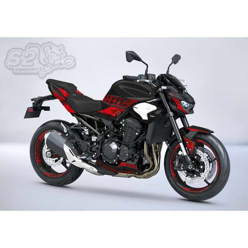 Sticker Kit for Kawasaki Z900 – RADIKAL Design – 2025