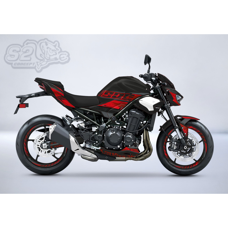 Sticker Kit for Kawasaki Z900 – RADIKAL Design – 2025