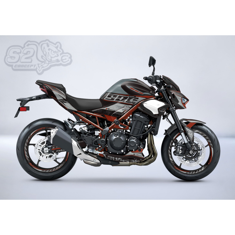 Sticker Kit for Kawasaki Z900 – RADIKAL Design – 2025