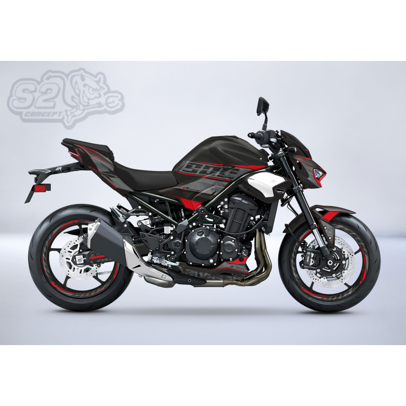 Kit déco pour Kawasaki Z900 - Design RADIKAL - 2025