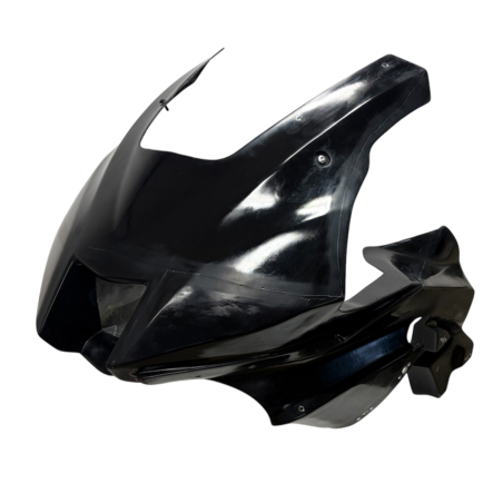 Carénage avant racing en gelcoat noir pour Yamaha R9 – Design S2 Concept
