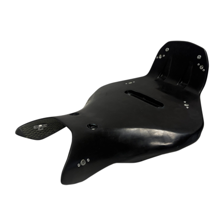 Base de selle racing en gelcoat noir pour Yamaha R9 – Design S2 Concept