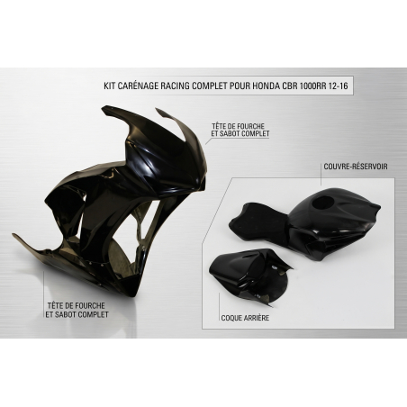 Kit carénage complet pour CBR1000RR (2012–2016) – Version CRC piste