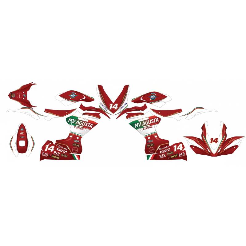 MV AGUSTA F3RR S2concept customized racing decals set