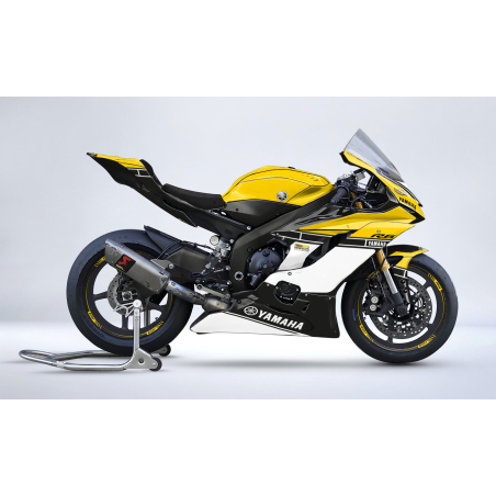 Kit déco personnalisable carénage racing Yamaha R6 2008/16 conversion 2017