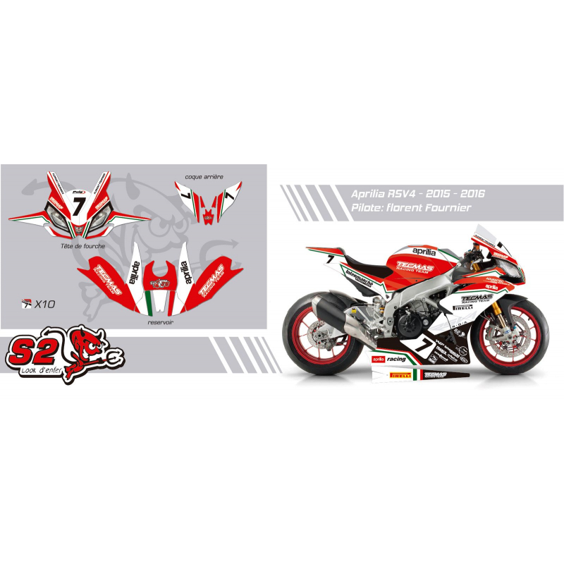 Customisable decoration kit Aprilia RSV4