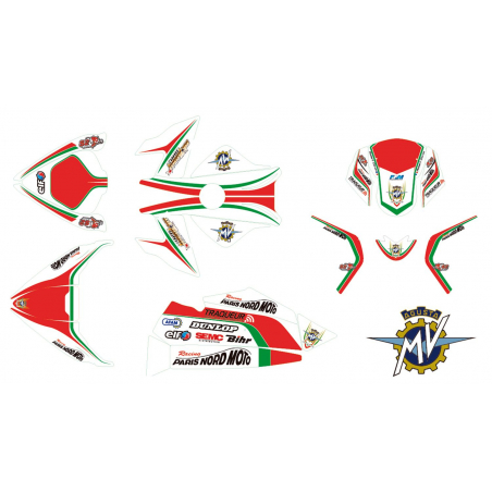 2 Adesivi serbatoio MV agusta Brutale - kit grafica grafiche augusta vari colori
