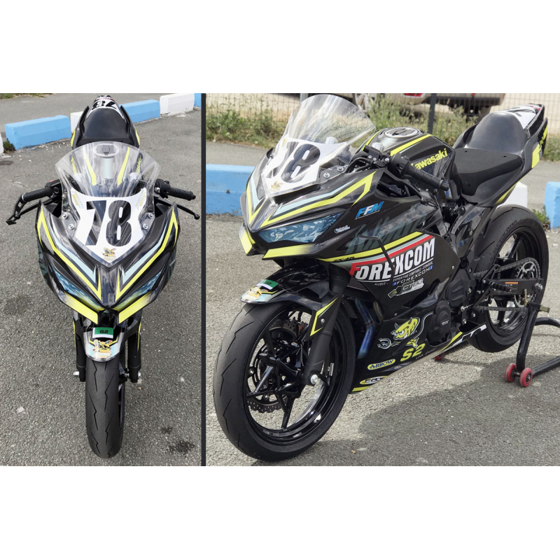 Kawasaki Ninja 400 Custom racing decals set