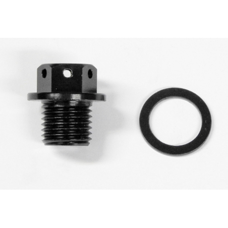 Black magnetic Oil plug diameter 14 thread pitch 150 for Yamaha - 1