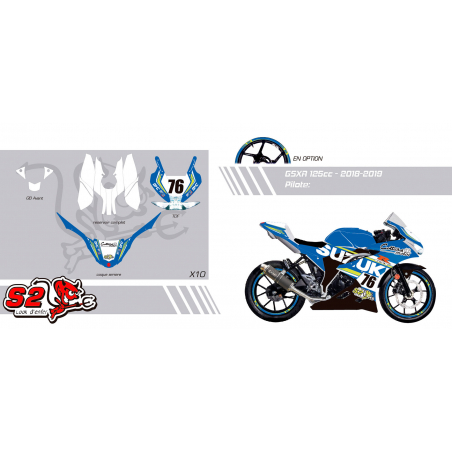 Kit déco Racing Suzuki GSX-R125 - 4