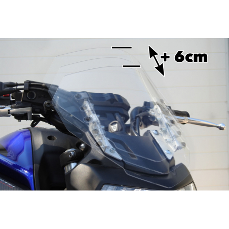 Bulle réglable fumée pour Yamaha MT07 - 12