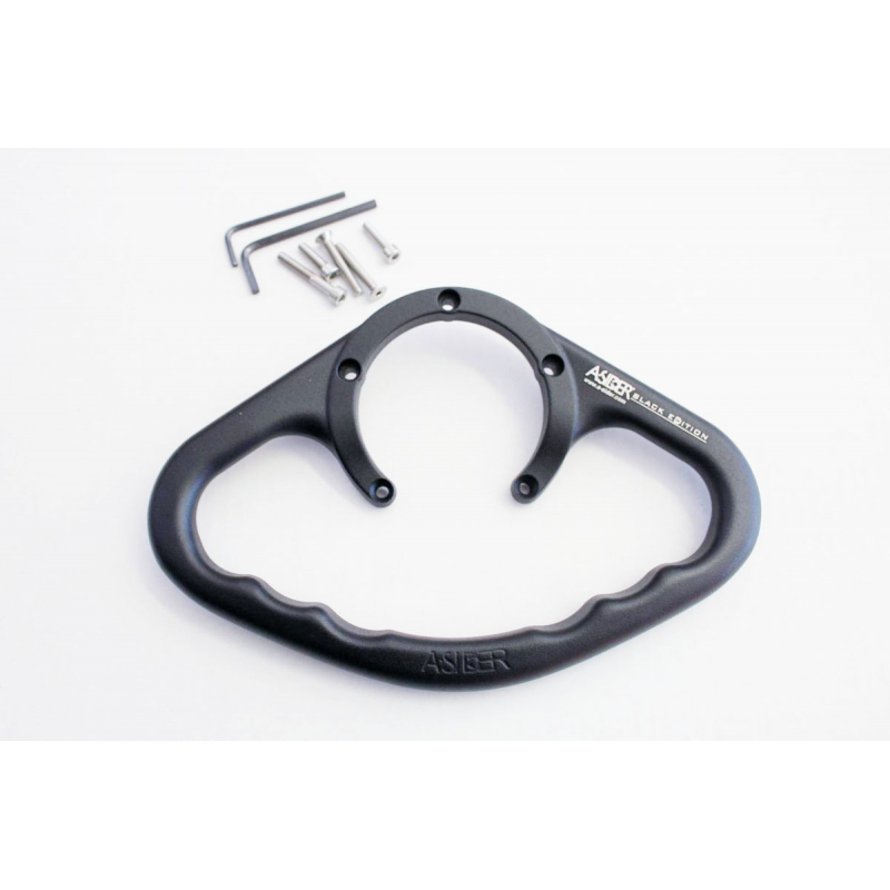 Poignée passager A-Sider 'Black Edition' sur réservoir pour Ducati / MV Agusta / Cagiva