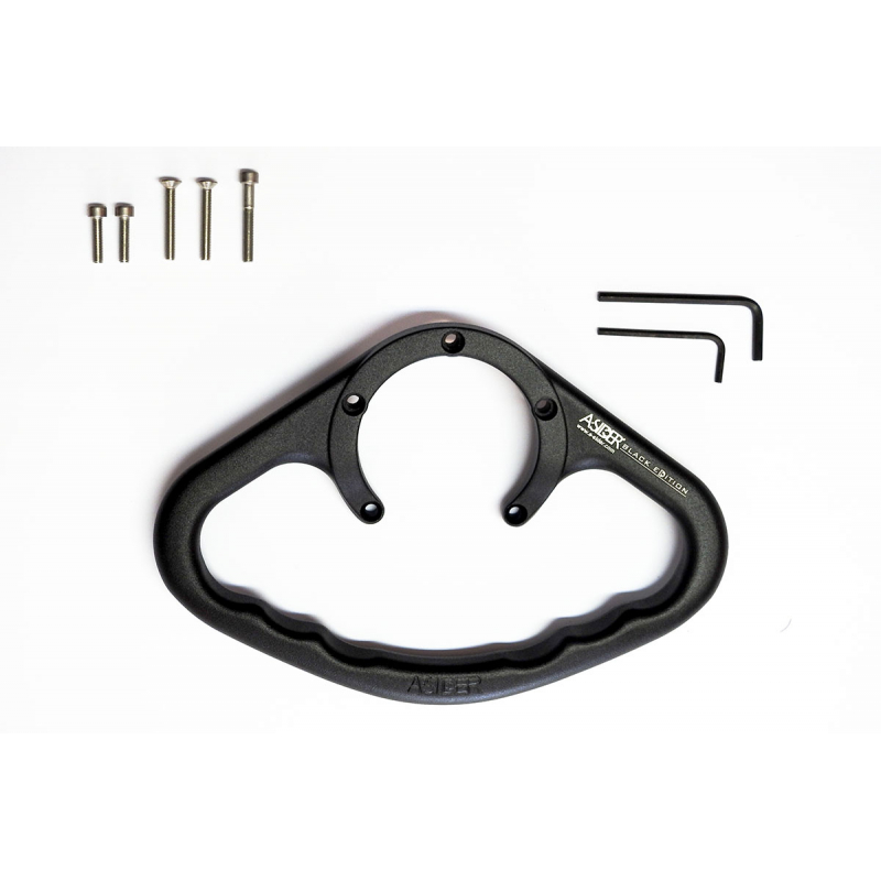 Poignée passager A-Sider Black Edition pour motos Yamaha