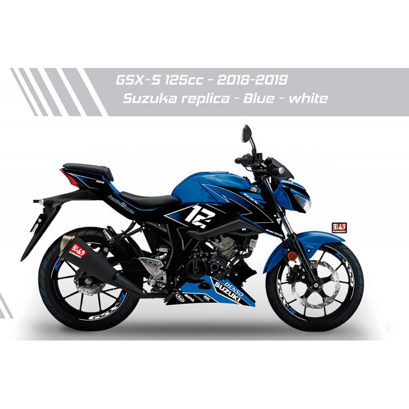 SUZUKI GSX-S125 suzuka Replica decals set
