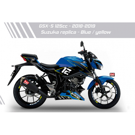 SUZUKI GSX-S125 suzuka Replica decals set - 3