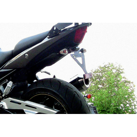 Suzuki Bandit 1250 black aluminium Specific License plate support  - 7
