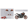 YAMAHA MT09 Iwata Decals set